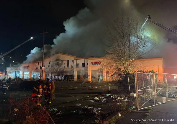 Jumbo Fire in South Seattle