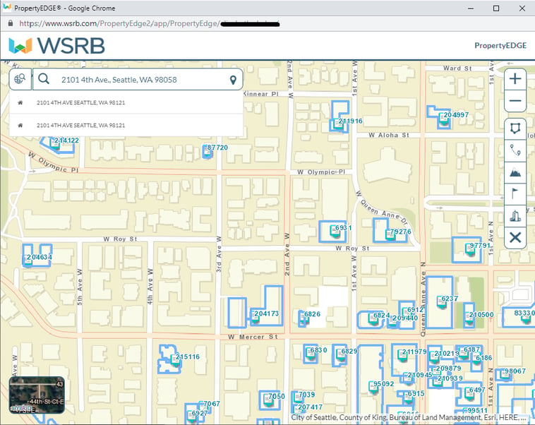 ZIP code lookup in PropertyEDGE step 3